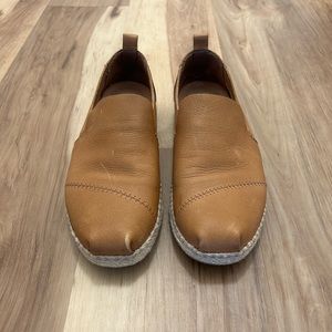 Men’s Cognac Leather Alpargata Tom’s